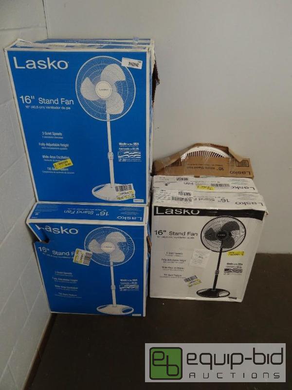 lot 188 image: Lot of 10 Lasko&nbsp16&quot stand fans in b...