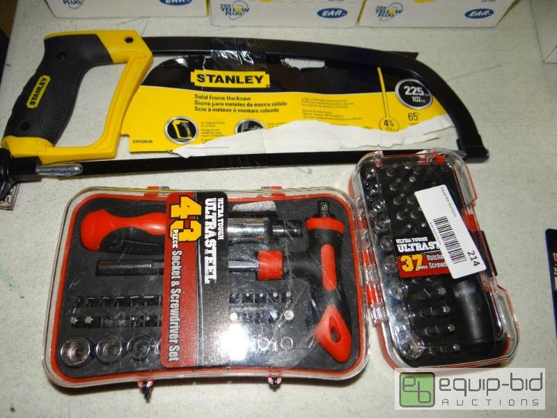 lot 214 image: Stanley hack saw and 2 tool kits....