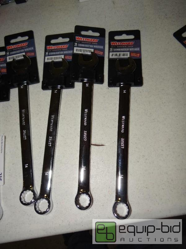 lot 217 image: Lot of 5 new Westward 14mm combination wrench...