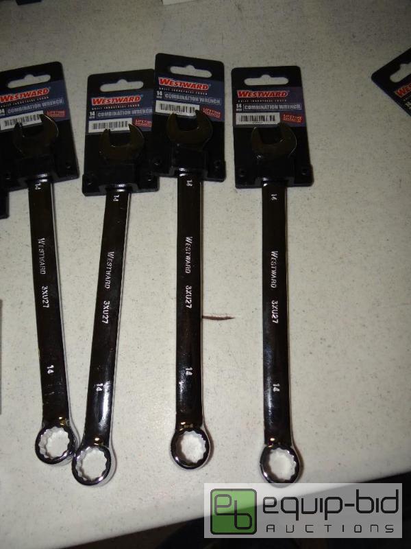 lot 218 image: Lot of 5 new Westward 14mm combination wrench...