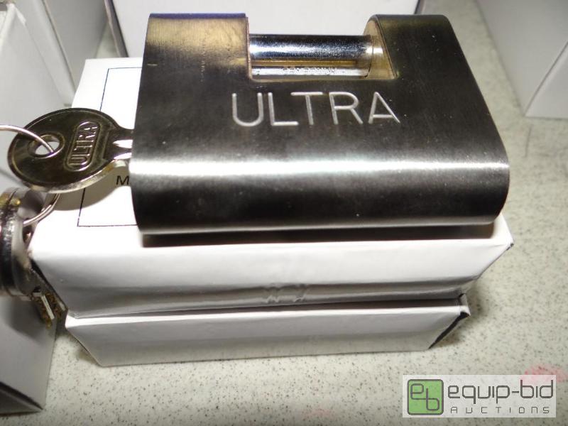 lot 223 image: Lot of 3 new in box Ultra padlocks with keys....