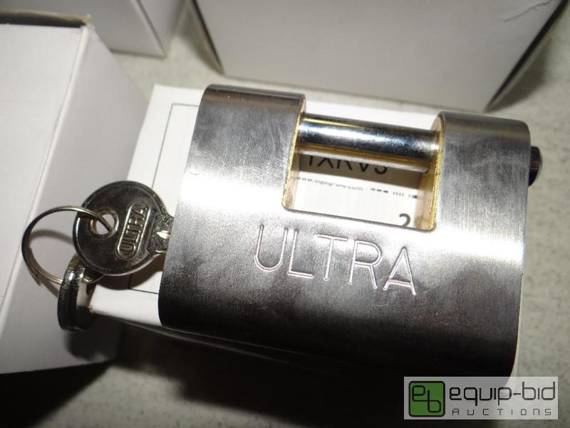 lot 227 image: Lot of 6 new in box Ultra padlocks with keys....