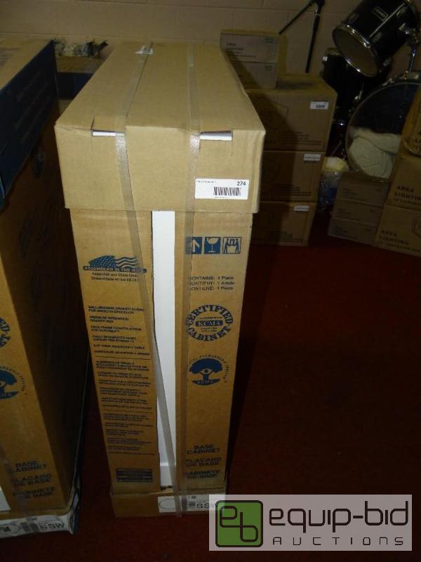 lot 274 image: Hampton Bay cabinet. New in box.  Size is in ...