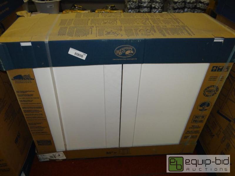 lot 278 image: Hampton Bay cabinet. New in box.  Size is in ...