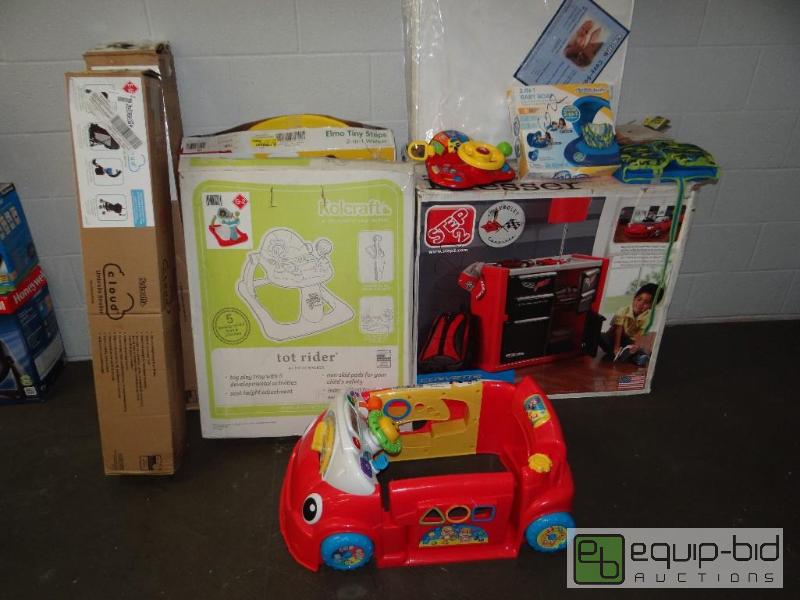 lot 312 image: Large lot of baby items.&nbsp  2 strollers, ...