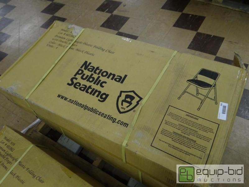 lot 356 image: Case of 4 new folding chairs in box....