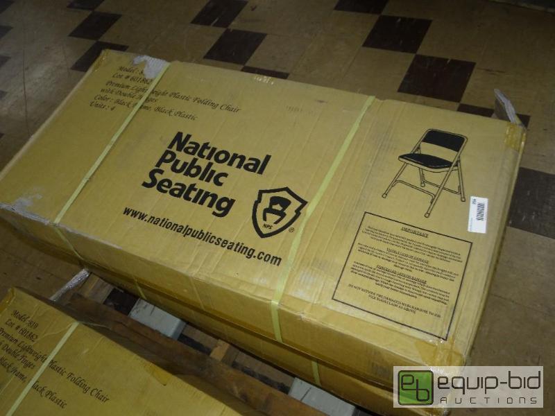 lot 357 image: Case of 4 new folding chairs in box....