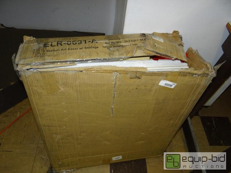 lot 359 image: 2 station art easel with storage.&nbsp  In b...