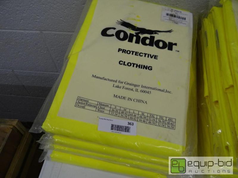 lot 363 image: Lot of 6 new Condo 4XL yellow rain jackets....