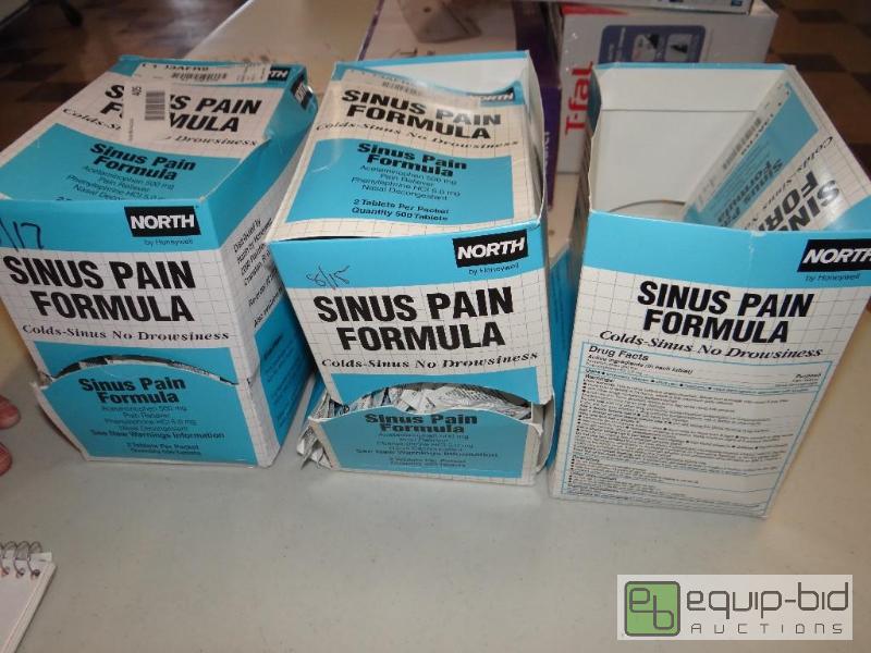 lot 405 image: 3 displays of Sinus pain formula. Boxes are o...