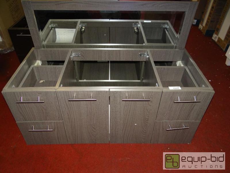 lot 416 image: Wyndham collection floating bathroom vanity w...