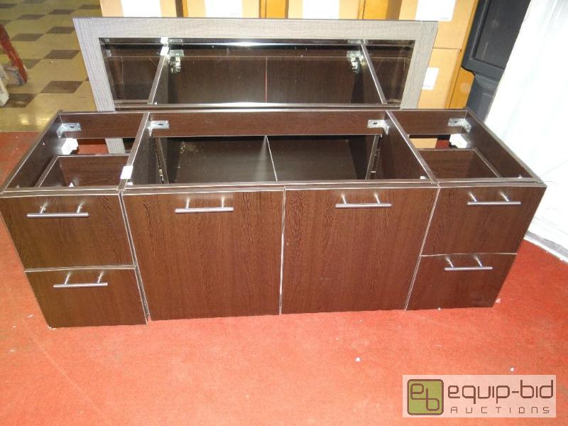 lot 417 image: Wyndham collection floating bathroom vanity w...