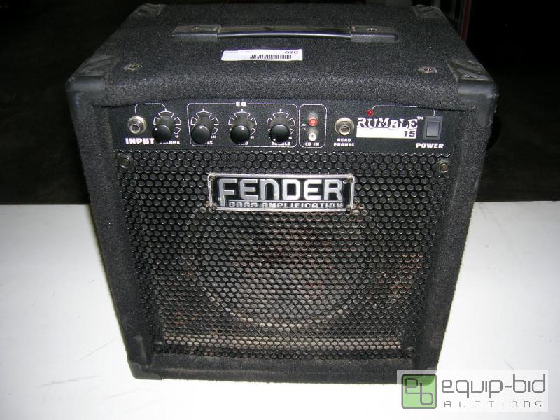 lot 670 image: Fender Bass Amp Rumble-15  PR497 38Watts