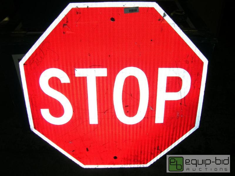 lot 676 image: Large 36 STOP Sign