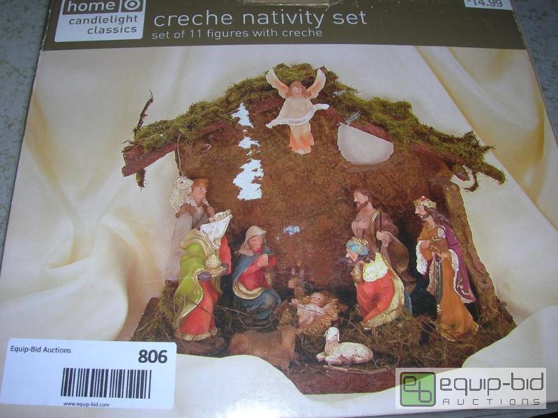 lot 806 image: New in Box Target Home Candlelight Classics Creche Nativity Set