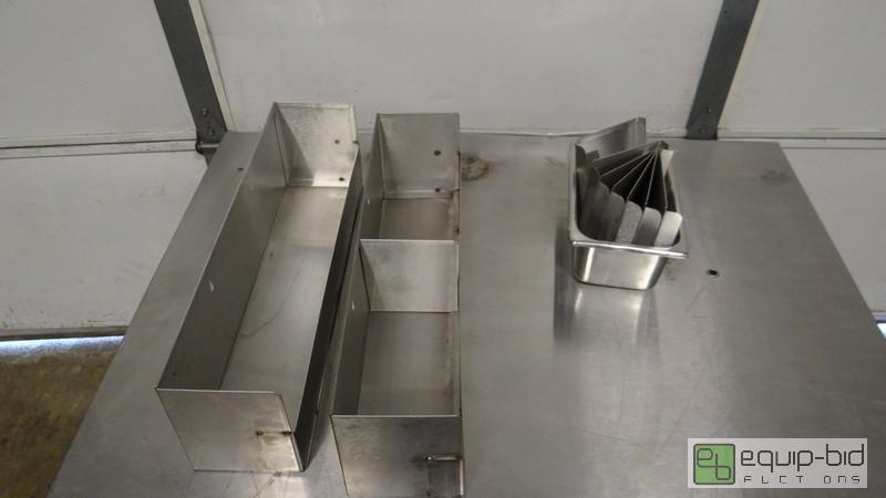 lot 265 image: Lot Of 2 Adjustable Stainless Shelves