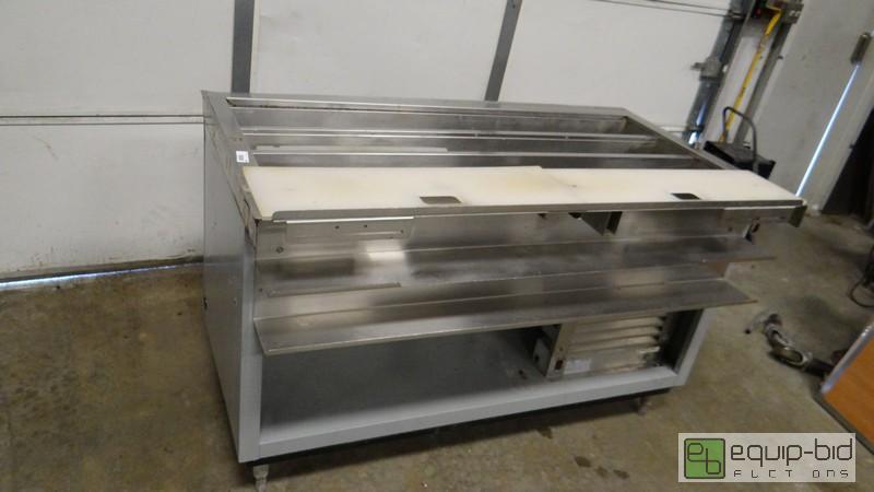 lot 348 image: 60 Inch Prep Station With Cutting Boards