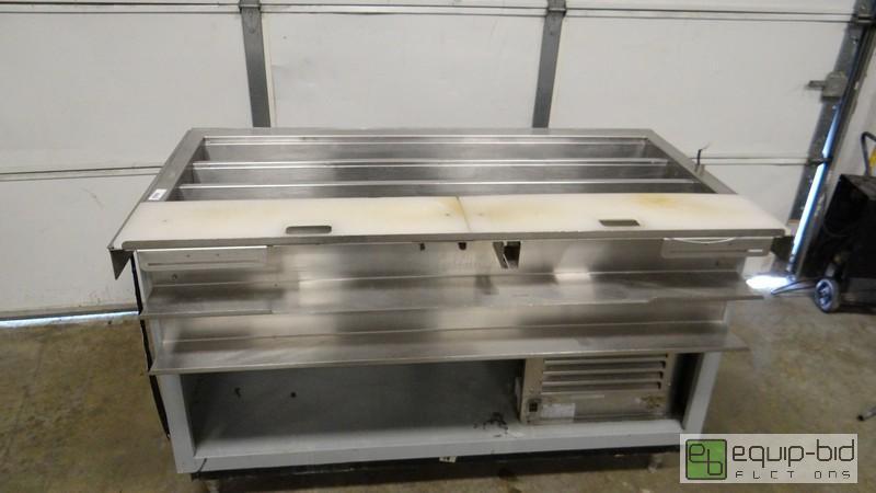 lot 349 image: 60 Inch Prep Station With Cutting Boards