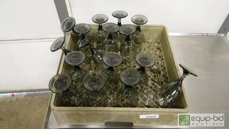 lot 360 image: Lot Of Smoked Wine Glasses