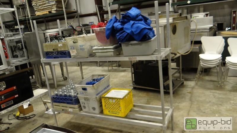 lot 368 image: 2 Tier Aluminum Storage Dunnage Rack