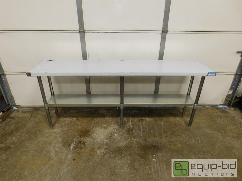 lot 437 image: New Scratch And Dent Stainless Steel Table With Undershelf