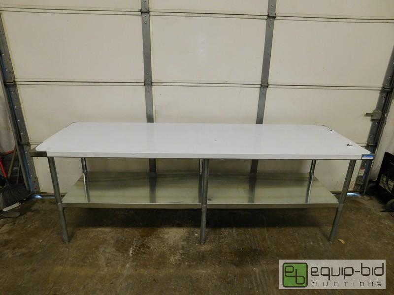 lot 439 image: New Scratch And Dent Stainless Steel Table With Undershelf