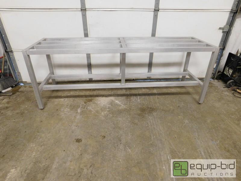 lot 445 image: Aluminum 2 Tier Dunnage Rack 94x28