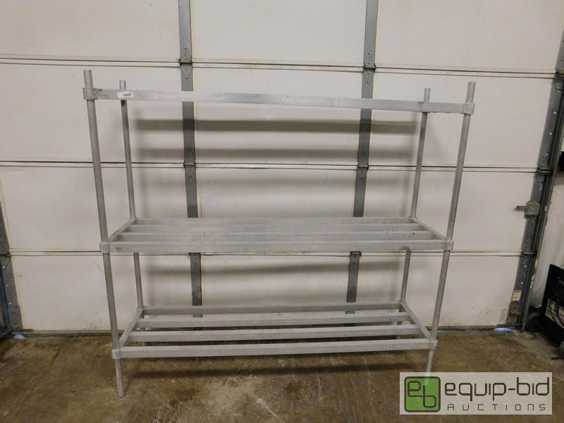 lot 446 image: 3 Tier Aluminum Storage Dunnage Rack