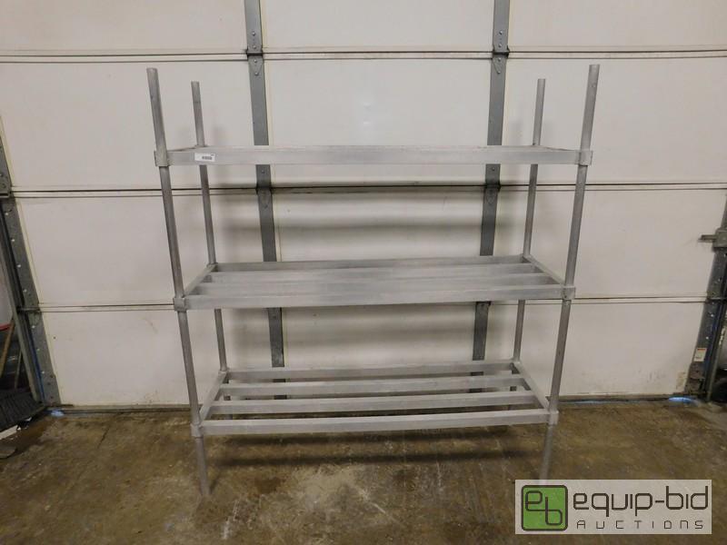 lot 448 image: 3 Tier Aluminum Storage Dunnage Rack