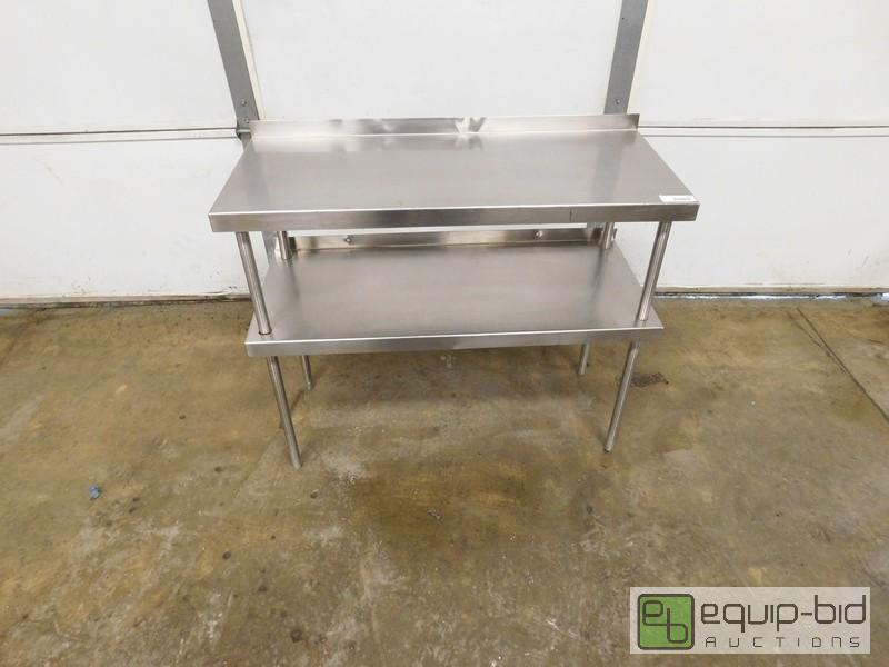 lot 468 image: 2 Tier Stainless Steel Shelf