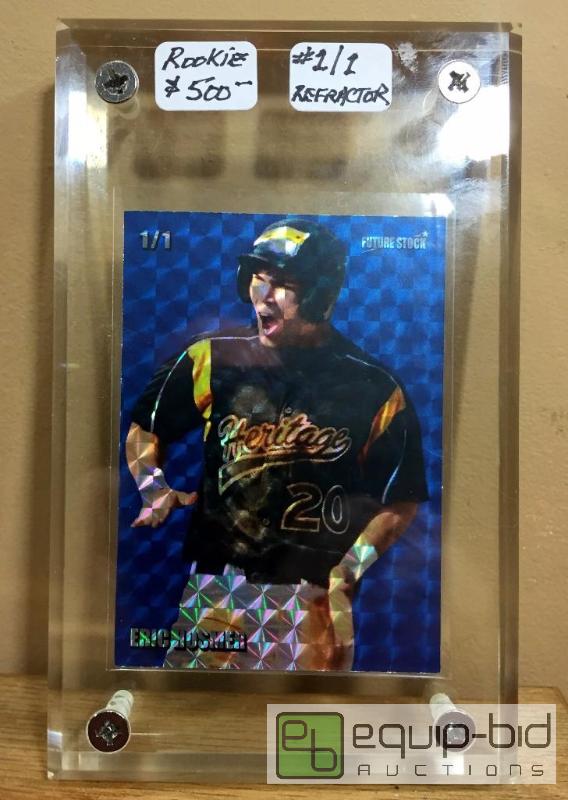 lot 1003 image: Eric Hosmer Future Stock High School ROOKIE Refractor - ONLY ONE EVER MADE - Serial #11  VALUE $500