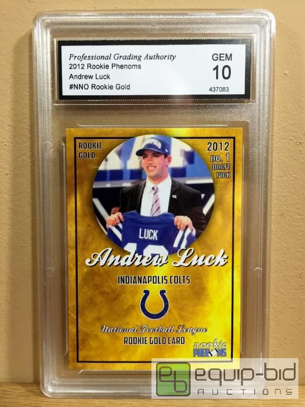 lot 1019 image: ANDREW LUCK 2011 ROOKIE PHENOMS #NNO ROOKIE GOLD COLTS
