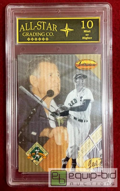 lot 1032 image: TED WILLIAMS RARE BASEBALL CARD Graded 10 MINT Ted Williams Card Company