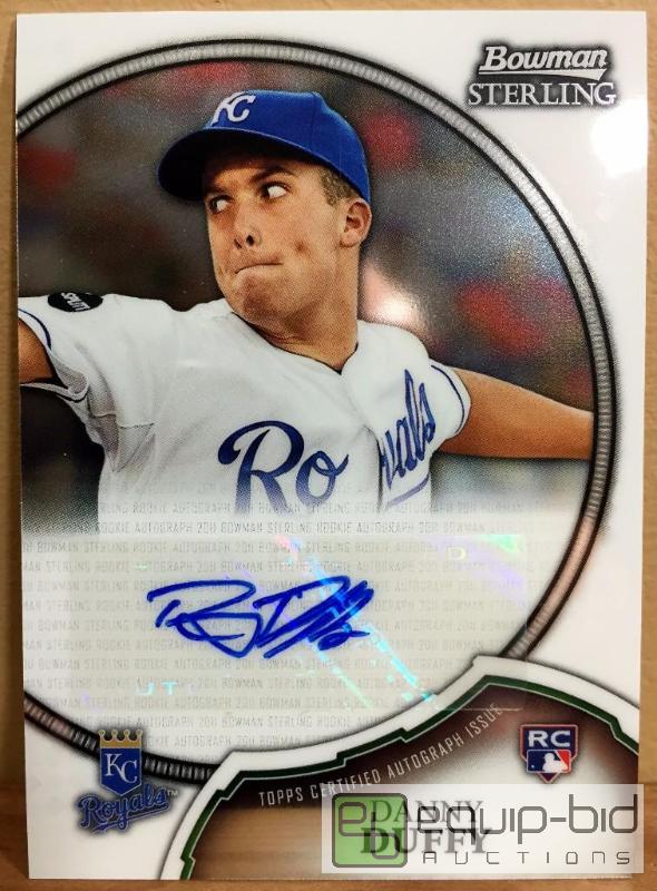 lot 1034 image: 2011 Bowman Sterling Danny Duffy Autograph Rookie RC Auto Kansas City Royals