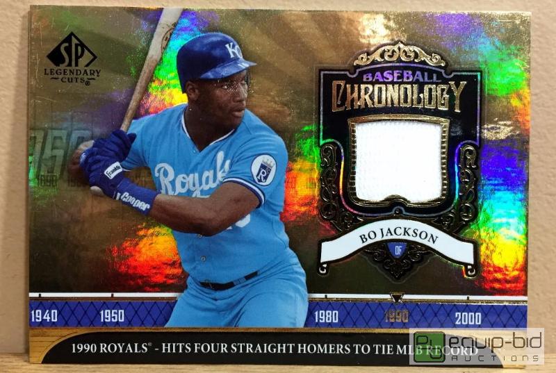 lot 1056 image: BO JACKSON 2006 Sp Legendary Cuts GAME USED JERSEY Kansas City Royals