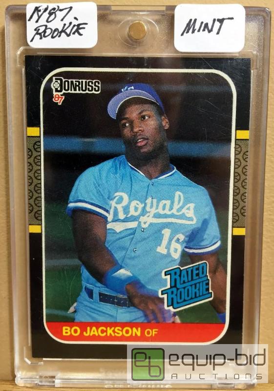 lot 1070 image: 1987 DONRUSS BO JACKSON ROOKIE CARD - MINT CONDITION - HARD TO FIND