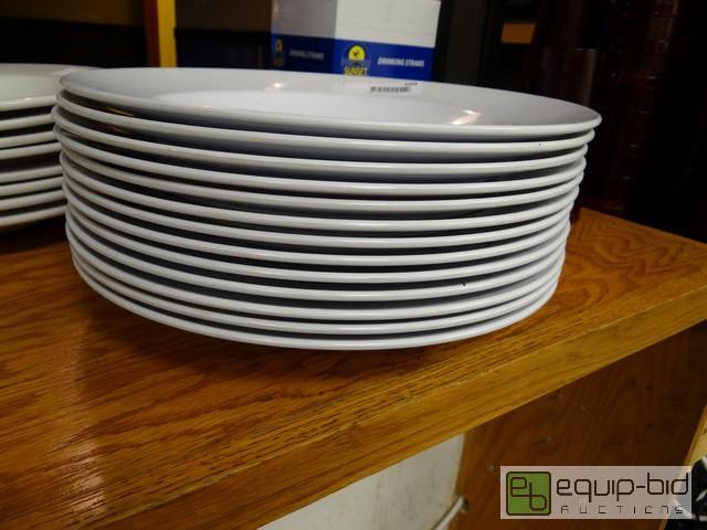lot 599 image: (13) 12Inch Diameter Plastic Pasta Bowls