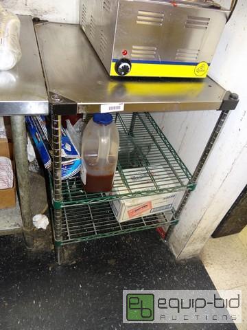 lot 609 image: 3 Tier Stainless Steel Cart