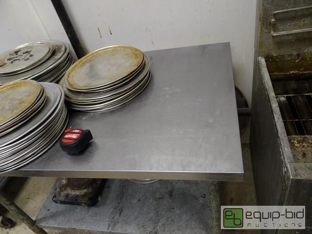 lot 612 image: Stainless Steel Table With Undershelf