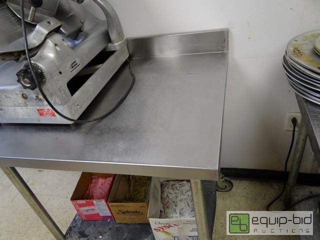lot 614 image: Stainless Steel Table With Undershelf