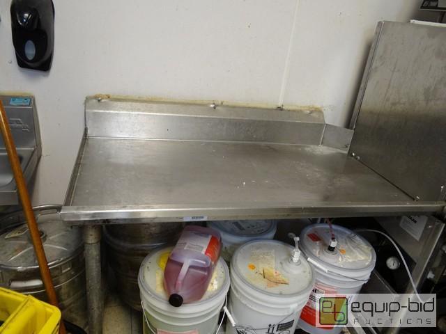 lot 621 image: Stainless Steel Left Side Clean Dish Table