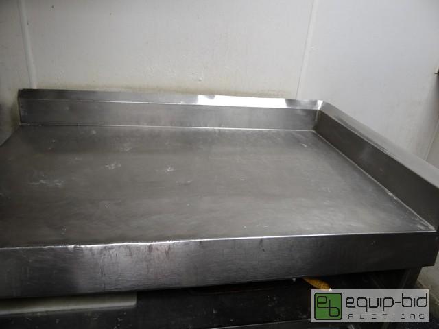lot 624 image: Stainless Steel Work Top Table With Storage Below