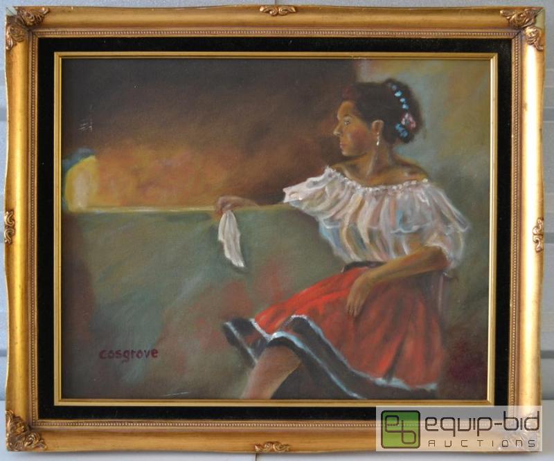 lot 2007 image: Framed Original Painting by Stanley Cosgrove - signed