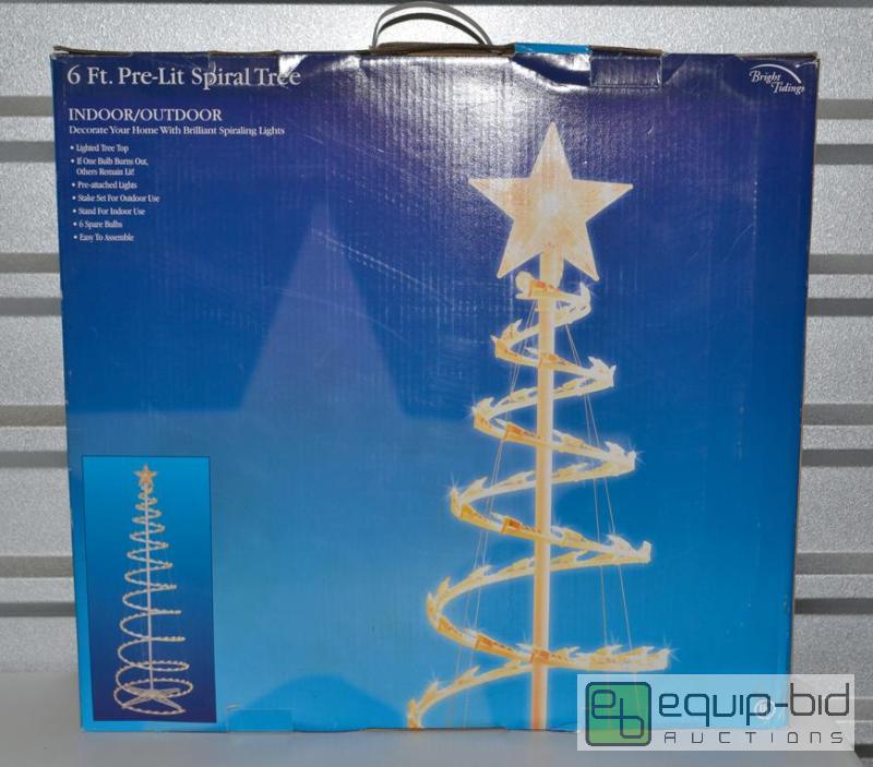 lot 2045 image: Spiral Lit Christmas Tree B
