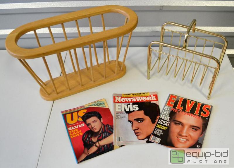 lot 2065 image: Vintage Magazine Racks, Elvis, Midnight Caller and Shakespeare