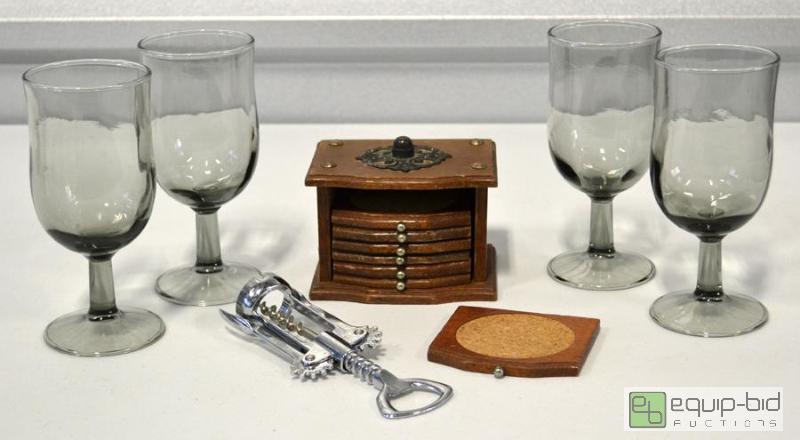 lot 2072 image: Vintage Glasses and Coasters