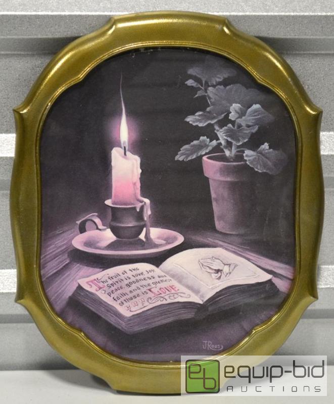 lot 2090 image: Framed Spiritual Message Print