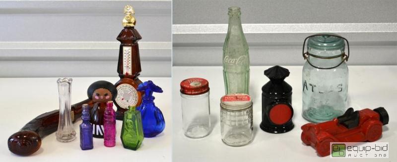 lot 5112 image: Decorative Glass Bottles