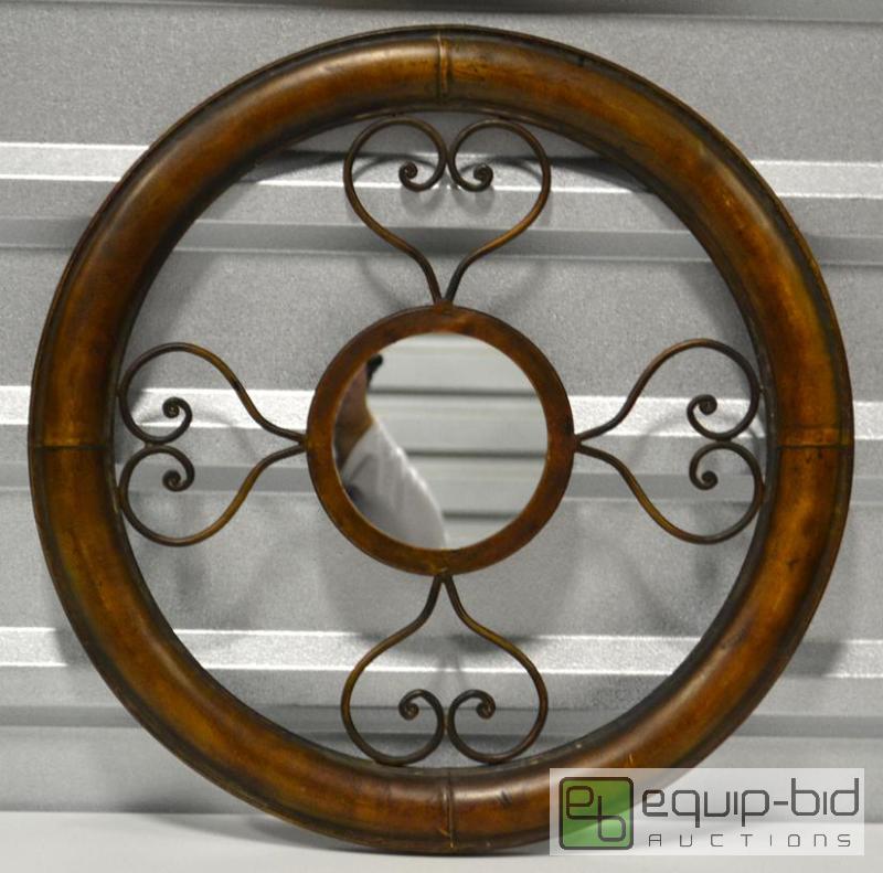 lot 5118 image: Round, Metal Mirror