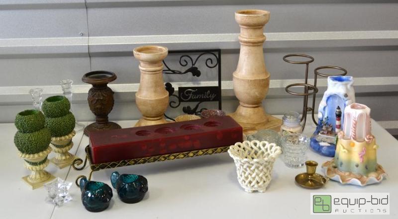 lot 6003 image: Candles and Holders
